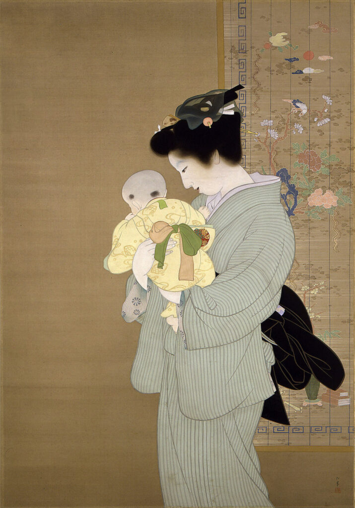 上村松園《母子