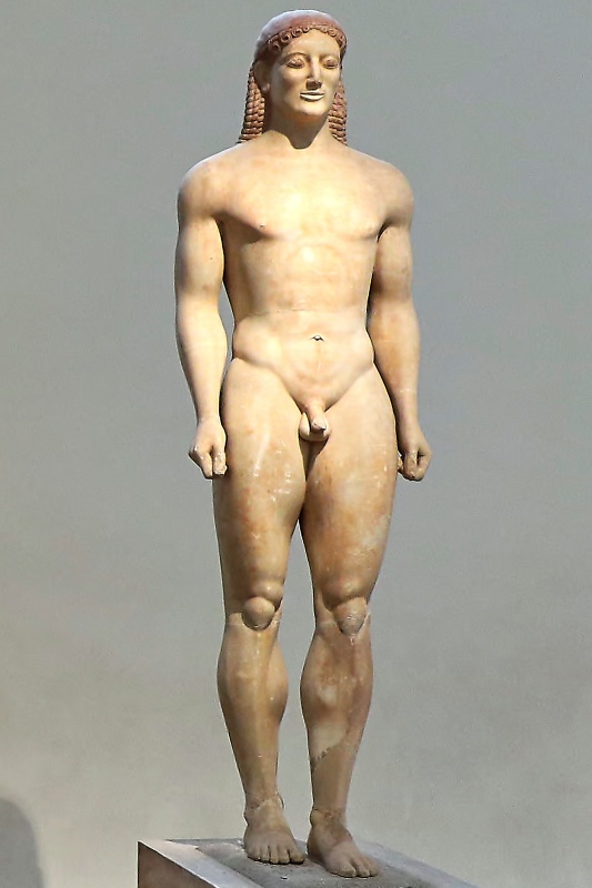 古代ギリシャのアナヴィソスのクーロス像