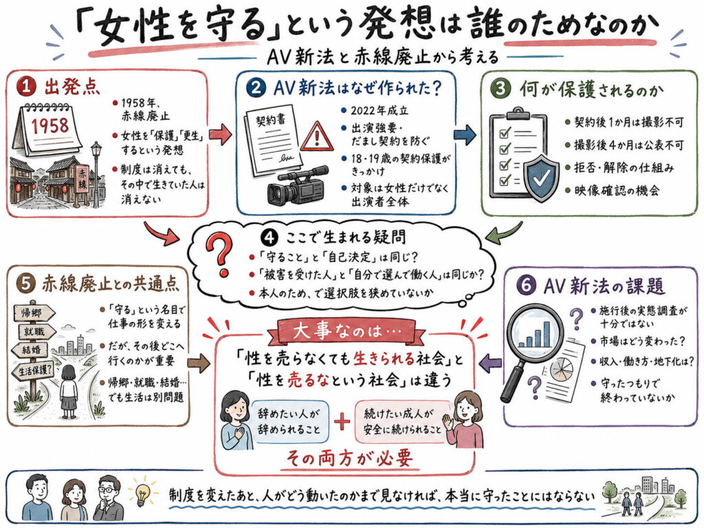 「女性を守る」という発想は誰のためなのか――AV新法と赤線廃止から考える